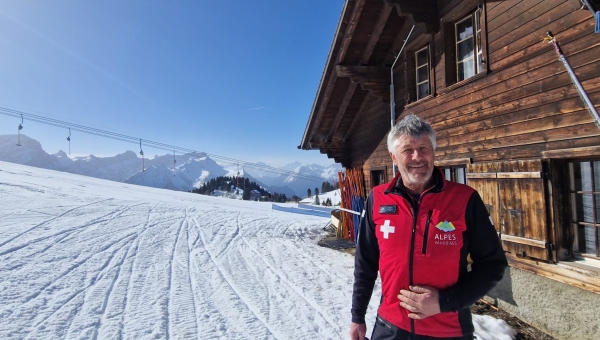 Willy Brand se charge de la sécurité du plateau de Villars-Gryon depuis plus de 40 ans 